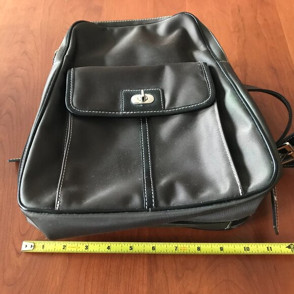 Caslon | Two-Compartment Brown Nylon Backpack - Picture 16 of 16